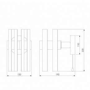 Бра Eurosvet Spada 70116/1 черный в Кировграде - kirovgrad.mebel24.online | фото 4
