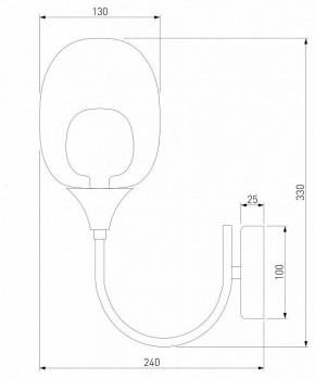 Бра Eurosvet Spritz 70218/1 латунь в Кировграде - kirovgrad.mebel24.online | фото 4