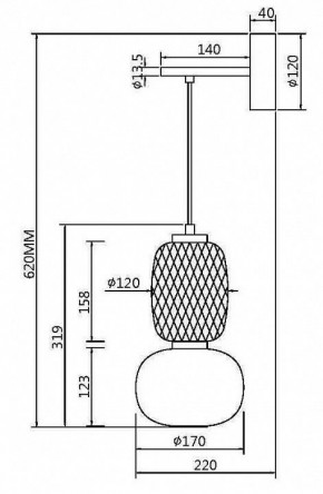 Бра Maytoni Pattern MOD267WL-L18G3K в Кировграде - kirovgrad.mebel24.online | фото 4