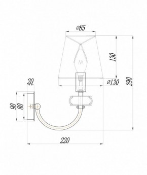 Бра Maytoni Roma ARM006WL-01G в Кировграде - kirovgrad.mebel24.online | фото 3