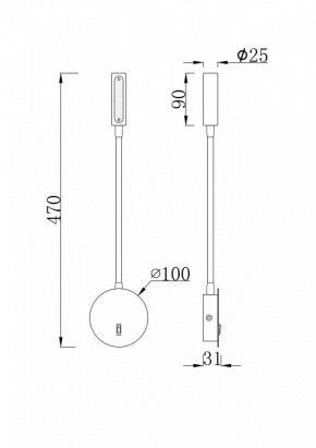 Бра Maytoni Stem C035WL-L3W3K в Кировграде - kirovgrad.mebel24.online | фото 6