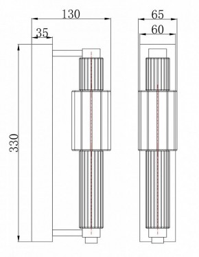 Бра Maytoni Verticale MOD308WL-L9CH3K в Кировграде - kirovgrad.mebel24.online | фото 3