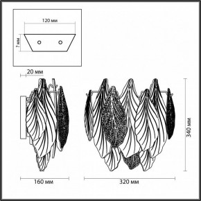 Бра Odeon Light Lace 5052/3W в Кировграде - kirovgrad.mebel24.online | фото 4