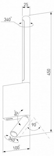 Бра с подсветкой Elektrostandard Sarca a066400 в Кировграде - kirovgrad.mebel24.online | фото 5