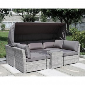Диван-трансформер из искусственного ротанга AFM-320G Grey в Кировграде - kirovgrad.mebel24.online | фото 1