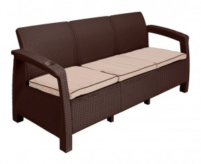 Диван Yalta Premium Sofa 3 Set (Ялта) шоколадный (+подушки под спину) в Кировграде - kirovgrad.mebel24.online | фото 2