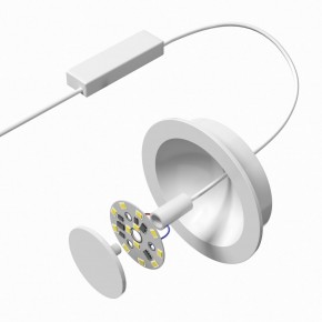 DK2700-WH Встраиваемый светильник, IP 20, 7 Вт, LED 3000, белый, алюминий в Кировграде - kirovgrad.mebel24.online | фото 5