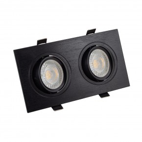 DK3022-BK Встраиваемый светильник, IP 20, 10 Вт, GU5.3, LED, черный, пластик в Кировграде - kirovgrad.mebel24.online | фото 1