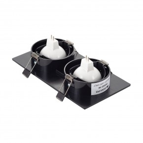 DK3022-BK Встраиваемый светильник, IP 20, 10 Вт, GU5.3, LED, черный, пластик в Кировграде - kirovgrad.mebel24.online | фото 3