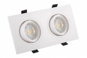 DK3022-WH Встраиваемый светильник, IP 20, 10 Вт, GU5.3, LED, белый, пластик в Кировграде - kirovgrad.mebel24.online | фото 1