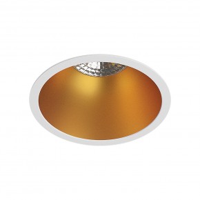 DK3026-WG Встраиваемый светильник, IP 20, 10 Вт, GU5.3, LED, белый/золотой, пластик в Кировграде - kirovgrad.mebel24.online | фото 1