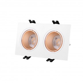 DK3072-WBR Встраиваемый светильник, IP 20, 10 Вт, GU5.3, LED, белый/бронзовый, пластик в Кировграде - kirovgrad.mebel24.online | фото 1