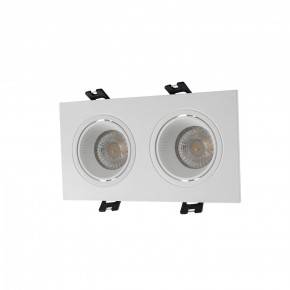 DK3072-WH Встраиваемый светильник, IP 20, 10 Вт, GU5.3, LED, белый/белый, пластик в Кировграде - kirovgrad.mebel24.online | фото 1