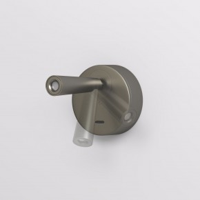 DK5072-DN Бра SHINE WALL со светодиодом, D104*H68, IP20, 3000К, 3W, RA?90, темный никель, алюминий в Кировграде - kirovgrad.mebel24.online | фото 3