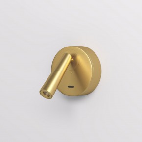 DK5072-SB Бра SHINE WALL со светодиодом, D104*H68, IP20, 3000К, 3W, RA?90, сатинированная латунь, алюминий в Кировграде - kirovgrad.mebel24.online | фото 2