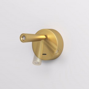 DK5072-SB Бра SHINE WALL со светодиодом, D104*H68, IP20, 3000К, 3W, RA?90, сатинированная латунь, алюминий в Кировграде - kirovgrad.mebel24.online | фото 3