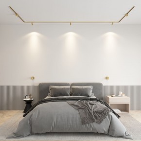 DK5072-SB Бра SHINE WALL со светодиодом, D104*H68, IP20, 3000К, 3W, RA?90, сатинированная латунь, алюминий в Кировграде - kirovgrad.mebel24.online | фото 4