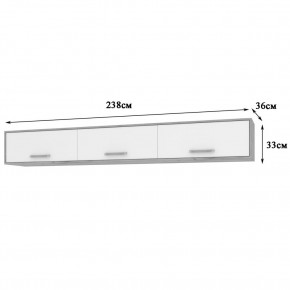 ФЛОРИДА Гостиная (модульная) дуб золотой/графит в Кировграде - kirovgrad.mebel24.online | фото 12