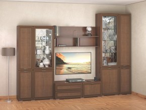 Гостиная-горка Ливорно орех в Кировграде - kirovgrad.mebel24.online | фото 1