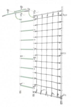 Дополнительная стойка к пристенному ДСК Pastel с сеткой для лазания, цв. белый в Кировграде - kirovgrad.mebel24.online | фото
