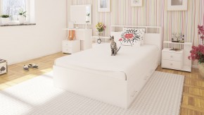 Камелия Кровать с ящиками 1200, цвет белый, ШхГхВ 123,5х217х78,2 см., сп.м. 1200х2000 мм., без матраса, основание есть в Кировграде - kirovgrad.mebel24.online | фото 6
