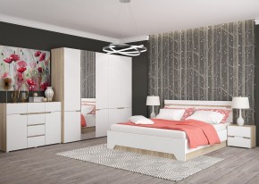 Комод 1200 АНТАЛИЯ (Сонома/Белый софт) в Кировграде - kirovgrad.mebel24.online | фото 3