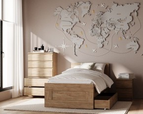 Комод КАСТОР с пятью ящиками, цвет Дуб Сонома в Кировграде - kirovgrad.mebel24.online | фото 3