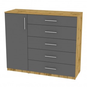 Комод "Калисто (K40)" ручка рейлинг (ДВ-Графит) в Кировграде - kirovgrad.mebel24.online | фото