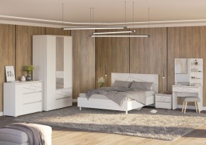 АДЕЛИНА Комод с 1дв и 3-мя ящ (белый рамух) в Кировграде - kirovgrad.mebel24.online | фото 3
