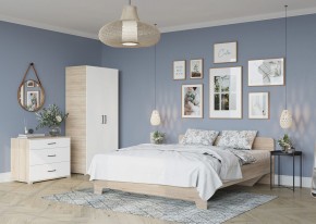 Комод VICTOR (Сонома/Белый) в Кировграде - kirovgrad.mebel24.online | фото 3