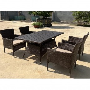 Комплект мебели из иск. ротанга AM-196B/T196 Brown 4Pcs (4+1) в Кировграде - kirovgrad.mebel24.online | фото 3
