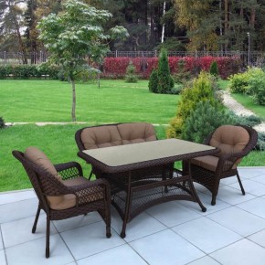 Комплект плетеной мебели T130/LV-520BB-Brown_Beige в Кировграде - kirovgrad.mebel24.online | фото 2