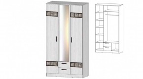 КОСТА-РИКА Шкаф 3-х створчатый (анкор светлый) в Кировграде - kirovgrad.mebel24.online | фото
