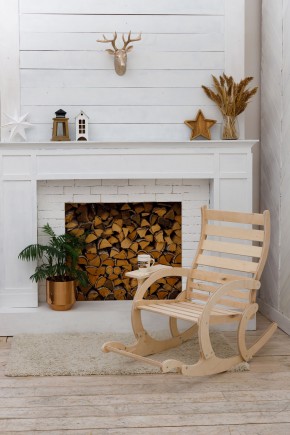 Кресло качалка не окрашенное НЕАПОЛЬ с подножкой в Кировграде - kirovgrad.mebel24.online | фото 2