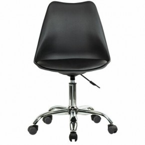 Кресло стул BRABIX "Eames MG-310 CH", хром, пластик черный, экокожа черная, 532925 в Кировграде - kirovgrad.mebel24.online | фото 1