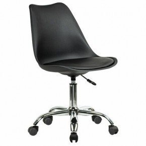 Кресло стул BRABIX "Eames MG-310 CH", хром, пластик черный, экокожа черная, 532925 в Кировграде - kirovgrad.mebel24.online | фото 2