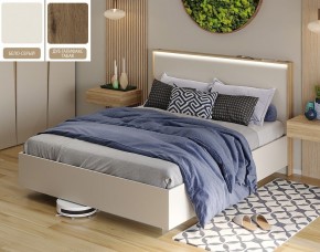 Кровать (Бело-серый U775 ST9/Дуб Галифакс Табак) 1600 в Кировграде - kirovgrad.mebel24.online | фото