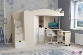 Кровать-чердак Юниор 4 (800*1900) в Кировграде - kirovgrad.mebel24.online | фото 6