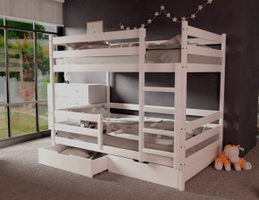 Кровать двухъярусная без крыши 80*190 Белый в Кировграде - kirovgrad.mebel24.online | фото 1