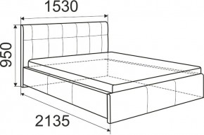 Кровать Лаура с латами Nice White 1400x2000 в Кировграде - kirovgrad.mebel24.online | фото 2