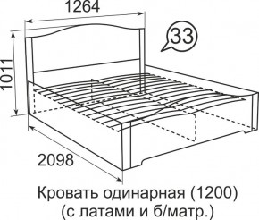 Кровать с латами Виктория 1600*2000 в Кировграде - kirovgrad.mebel24.online | фото 4