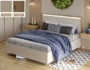Кровать (Серый камень U727 ST9/Дуб Галифакс Табак) 1600 в Кировграде - kirovgrad.mebel24.online | фото