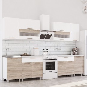 Кухня Айсбери 2.4 м (Белый/Дуб Сонома) в Кировграде - kirovgrad.mebel24.online | фото