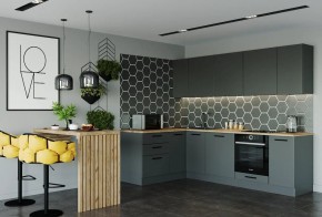 Кухня угловая Антрацит 2600х1600 (Стол. 38мм) в Кировграде - kirovgrad.mebel24.online | фото 1