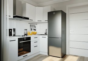 Кухонный гарнитур Белый Глянец 2200*1000 (Стол. 38мм) в Кировграде - kirovgrad.mebel24.online | фото 1