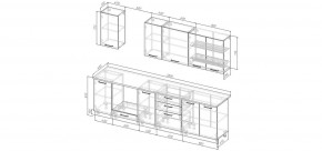 Кухонный гарнитур Каппучино 2800 (Стол. 38мм) в Кировграде - kirovgrad.mebel24.online | фото 2