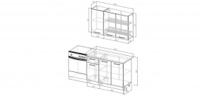 Кухонный гарнитур Меренга  1200 (Стол. 26мм) в Кировграде - kirovgrad.mebel24.online | фото 2