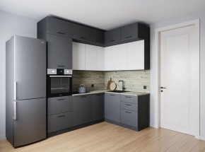 Кухонный гарнитур Меренга 2200*1700 (Стол. 38мм) в Кировграде - kirovgrad.mebel24.online | фото 1