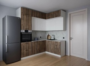 Кухонный гарнитур Старое Дерево 2200*1700 (Стол. 38мм) в Кировграде - kirovgrad.mebel24.online | фото 1