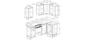 Кухонный гарнитур угловой Каппучино 2000*1200 (Стол. 26мм) в Кировграде - kirovgrad.mebel24.online | фото 2